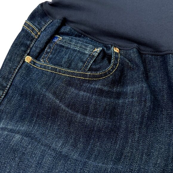 Gap 1969 Maternity Jeans NEW Long and Lean Bootcut Dark Wash 29/8R - Picture 6 of 11